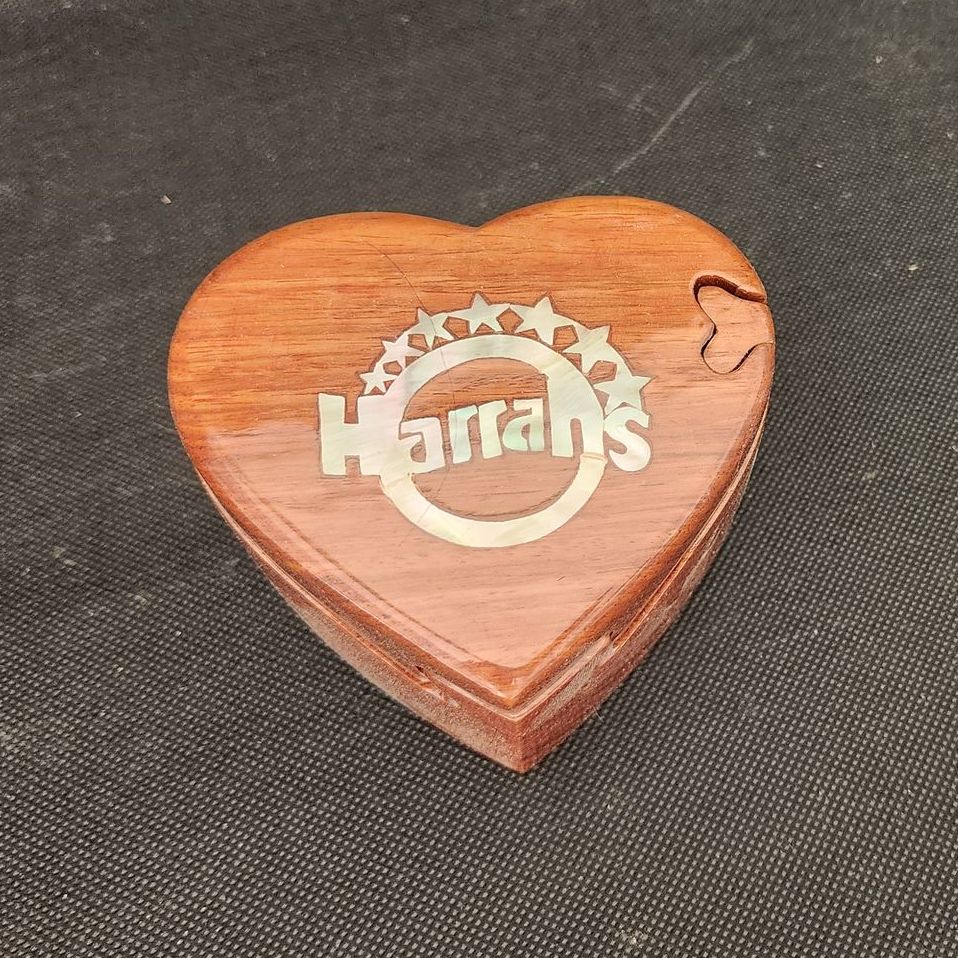 Harrah's Rosewood Puzzle Jewelry Box 
4