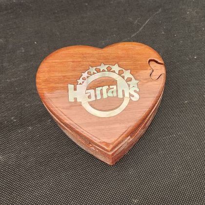 Harrah's Rosewood Puzzle Jewelry Box 
4