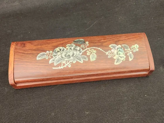 Rosewood Inlay Jewelry Box 
7.5