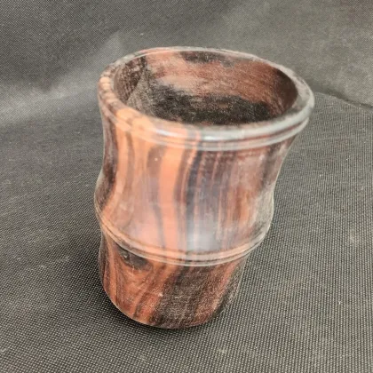 Ebony Macassar Knick-Knoack Cup 
5
