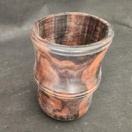 Ebony Macassar Knick-Knoack Cup 
5