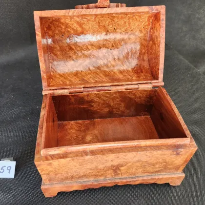 Rosewood Burl Dometop Box
6.5