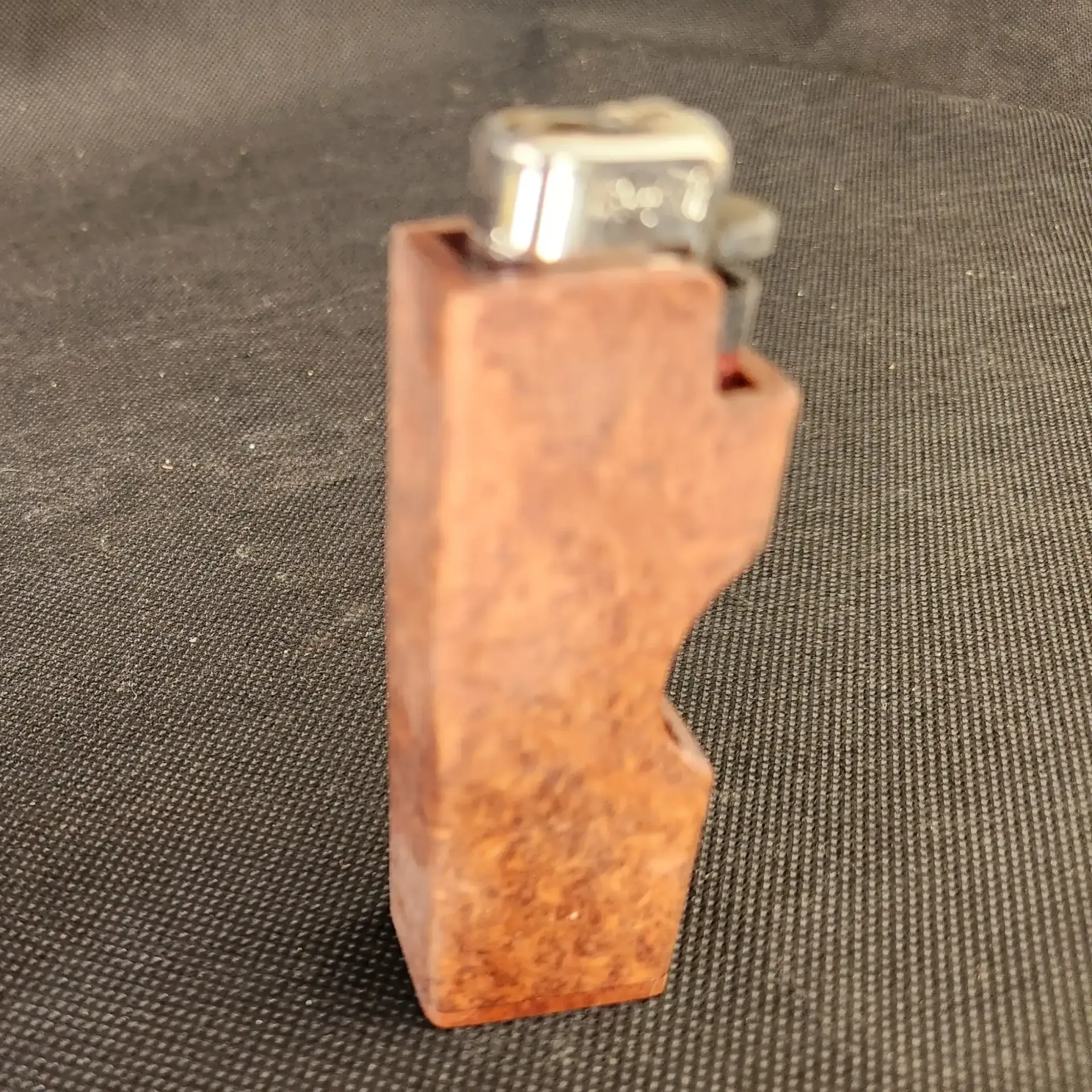 Rosewood Burl Cigarette Lighter Holder
3