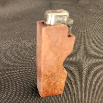 Rosewood Burl Cigarette Lighter Holder
3