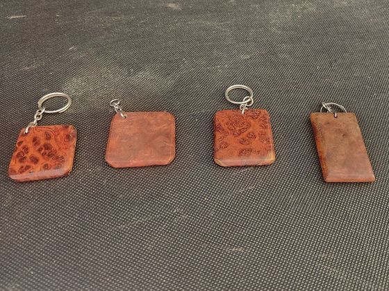 Amboyna Burl Keychain 
$13