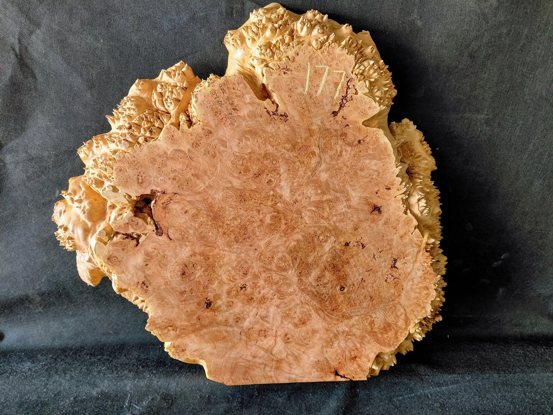 Maple Burl Live Edge Roughly Planed 
22