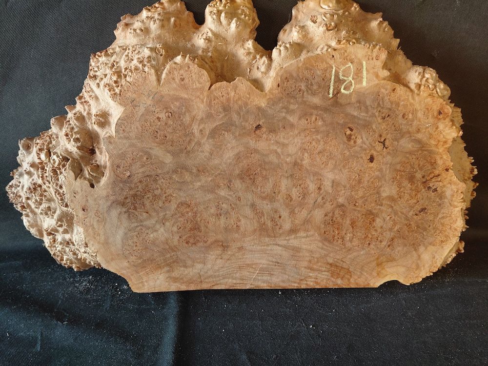 Maple Burl Live Edge Roughly Planed 
23