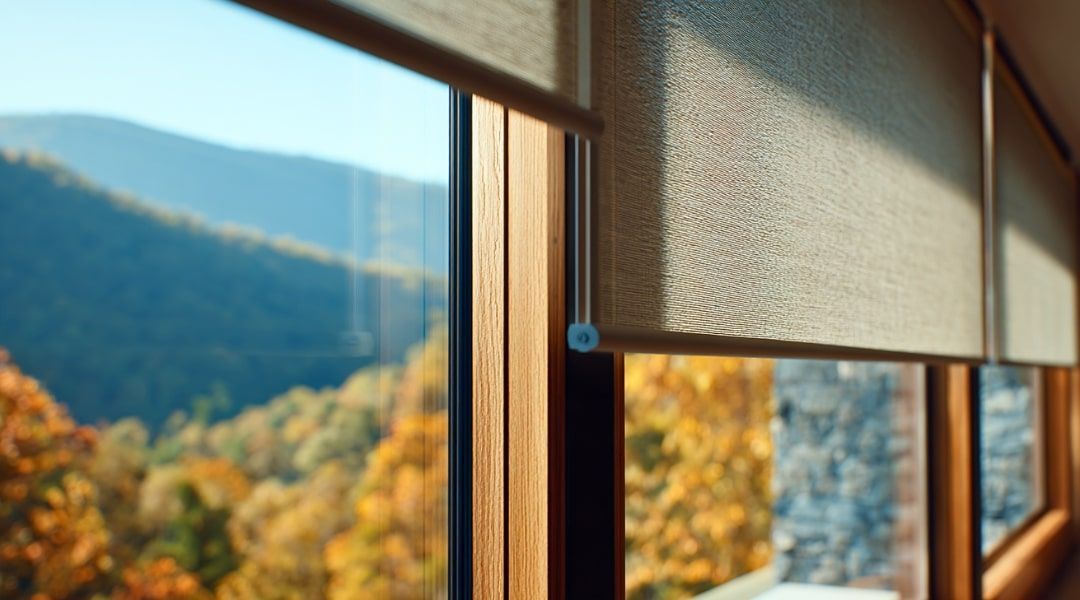 custom window treatment for modern home