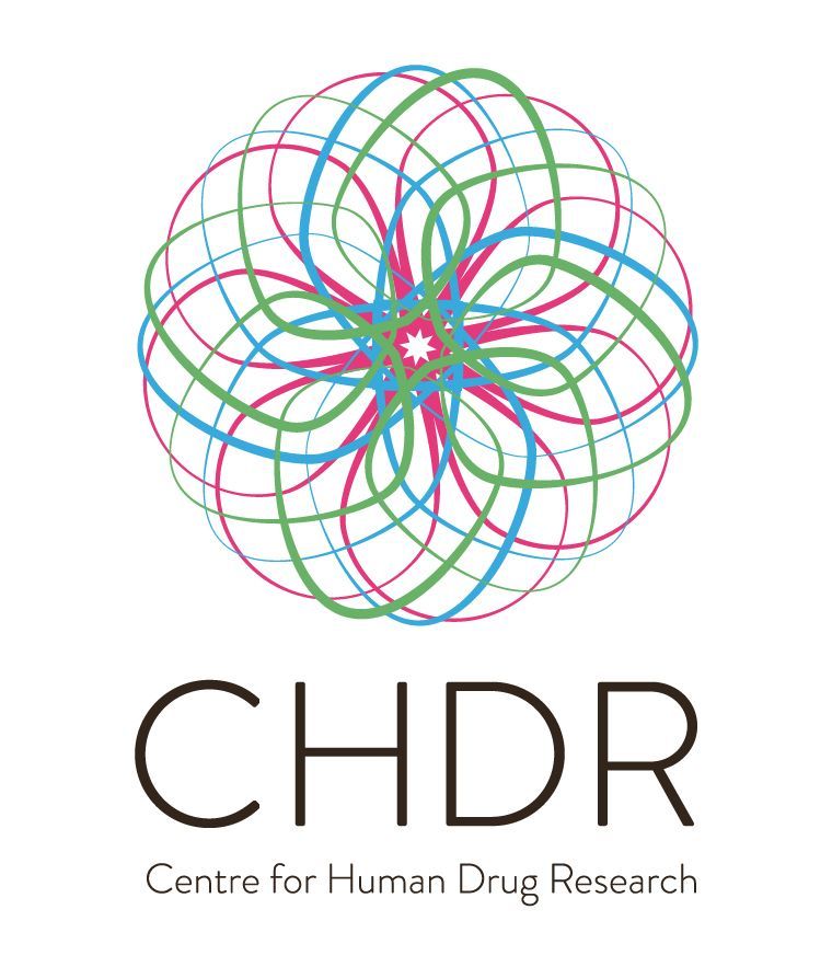 Het logo van het Centrum voor menselijk geneesmiddelenonderzoek is een kleurrijke bloem.