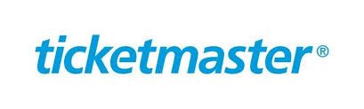 Het logo van Ticketmaster is blauw en wit op een witte achtergrond.
