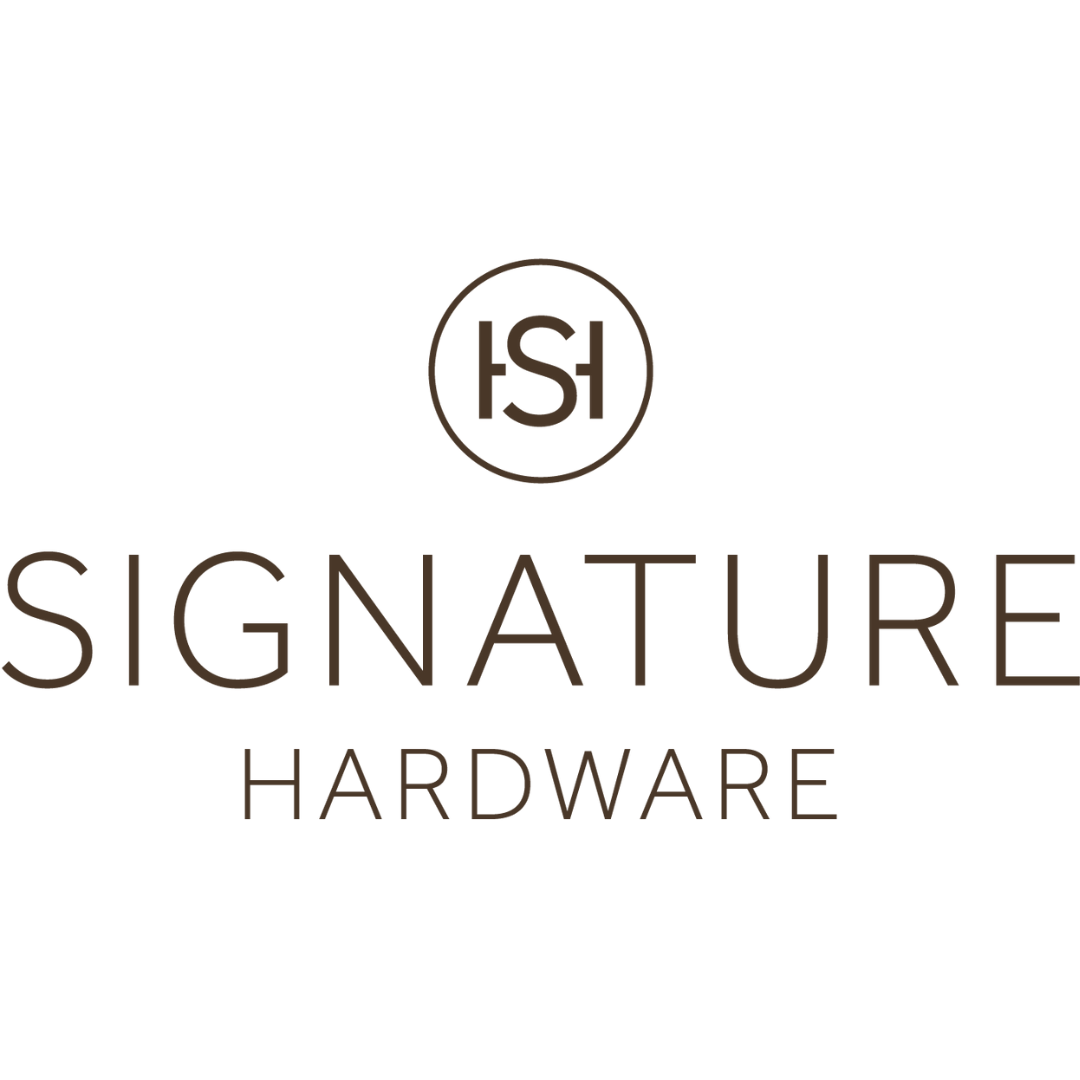 A logo for signature hardware is shown on a white background.