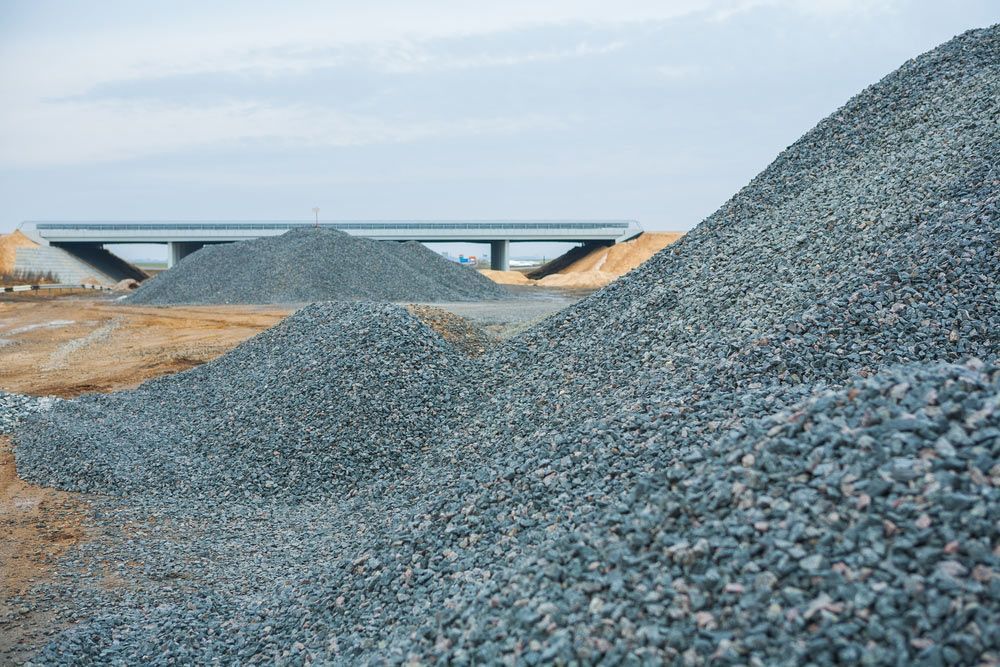 Pile of Gravel in Site