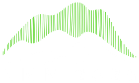 A green line graph on a white background that looks like a mustache.