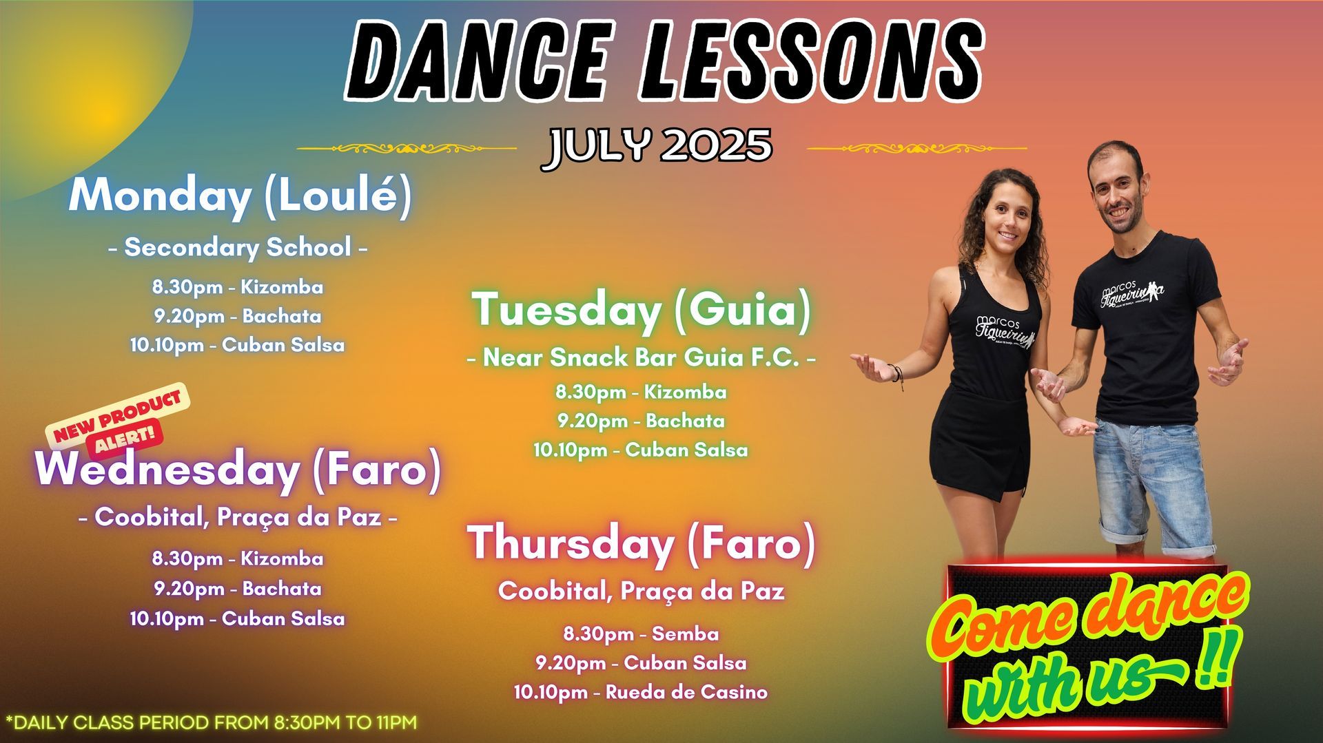 Horário Dança 2025