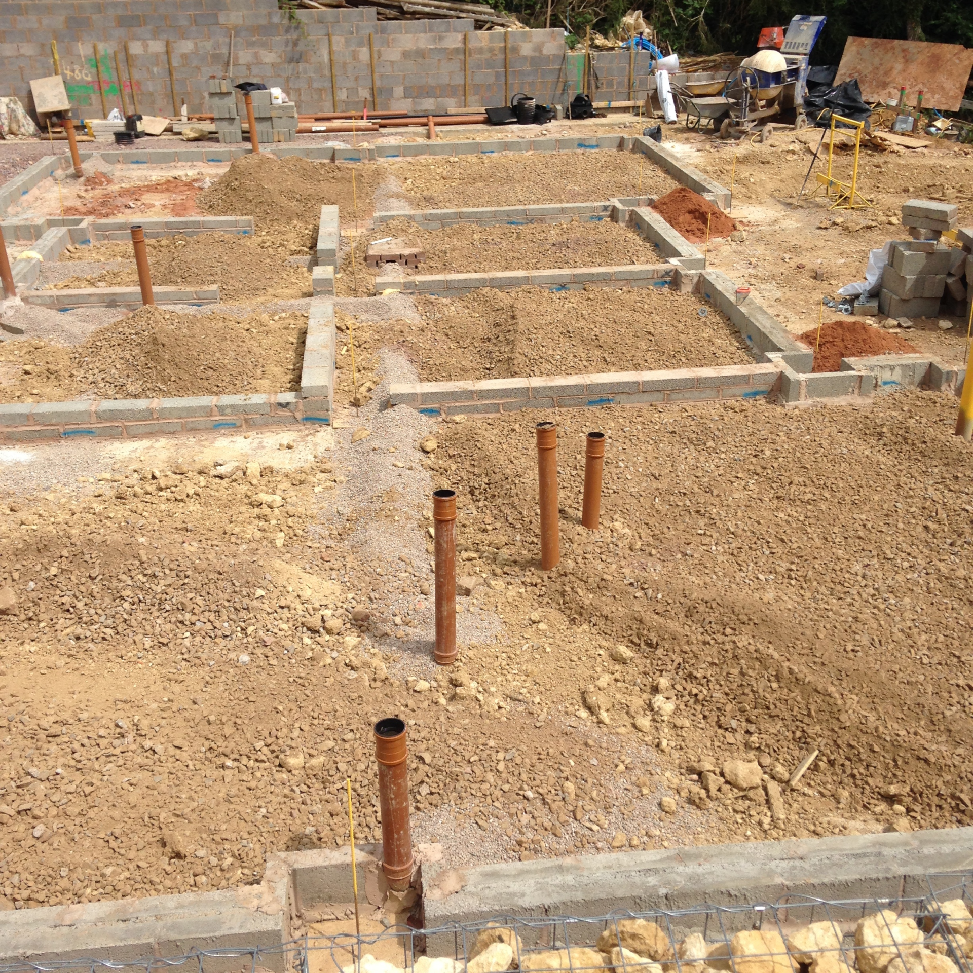 New build foundations by RTB construction in Cheltenham