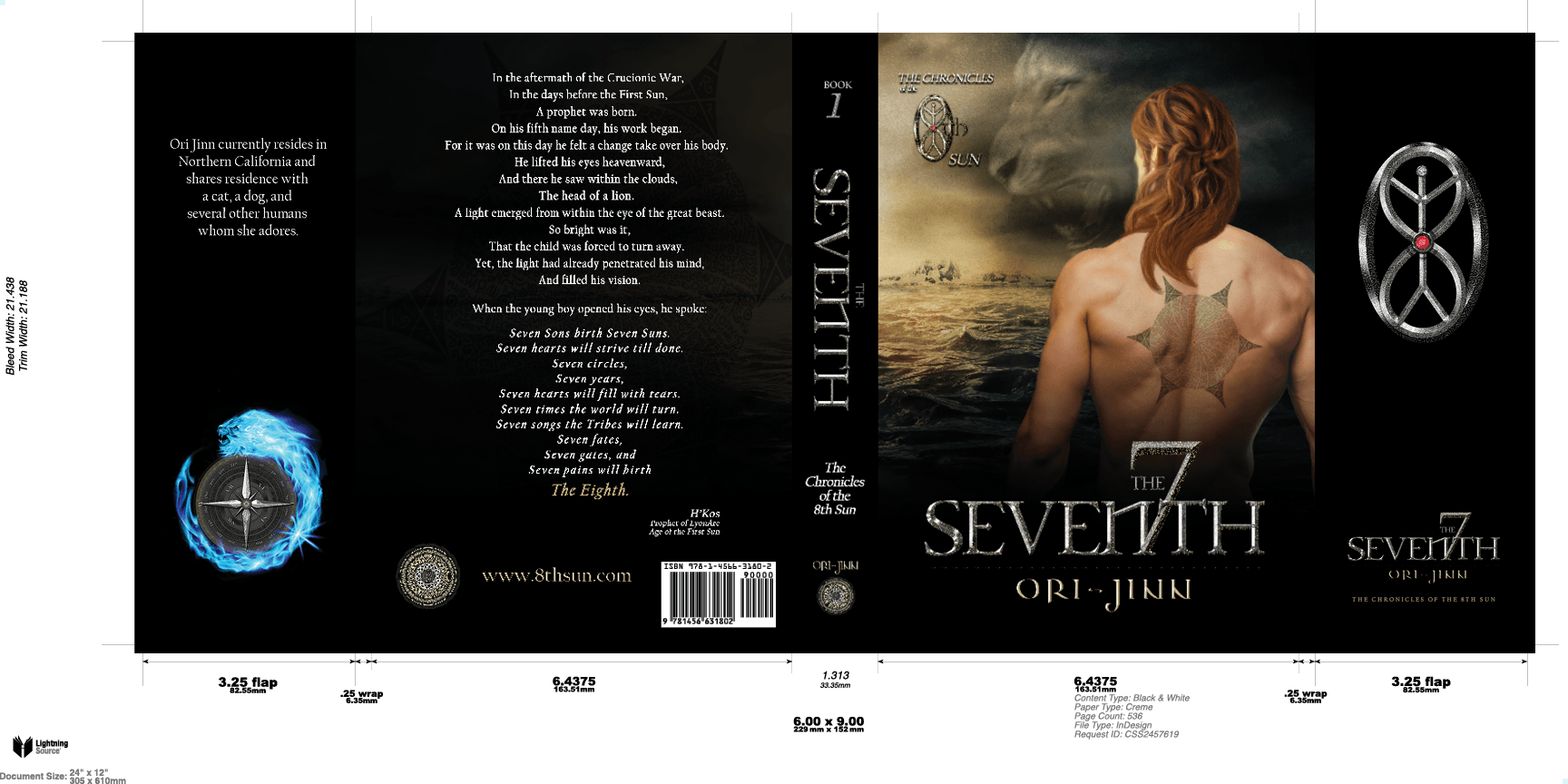 A picture of a book cover for seventh