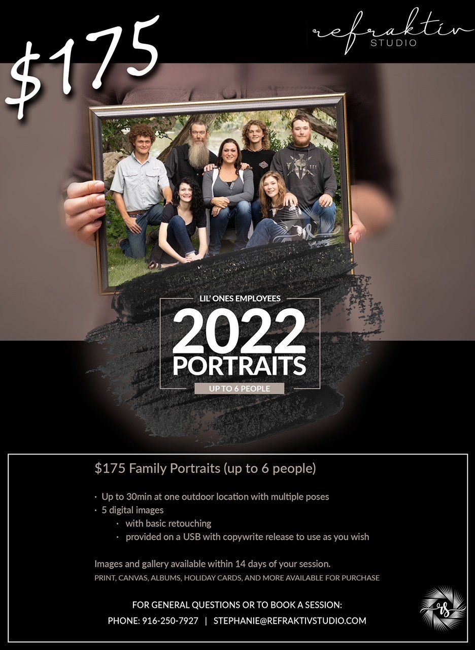 A person is holding a framed picture of a family for $ 175.