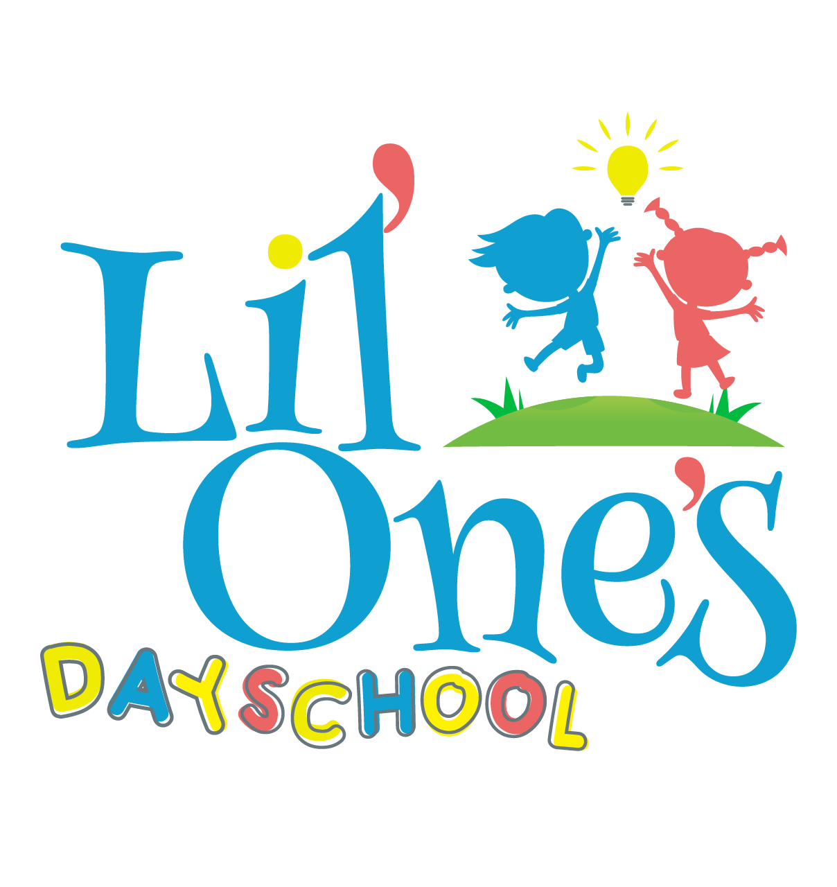 A logo for a day school called lil ones day school
