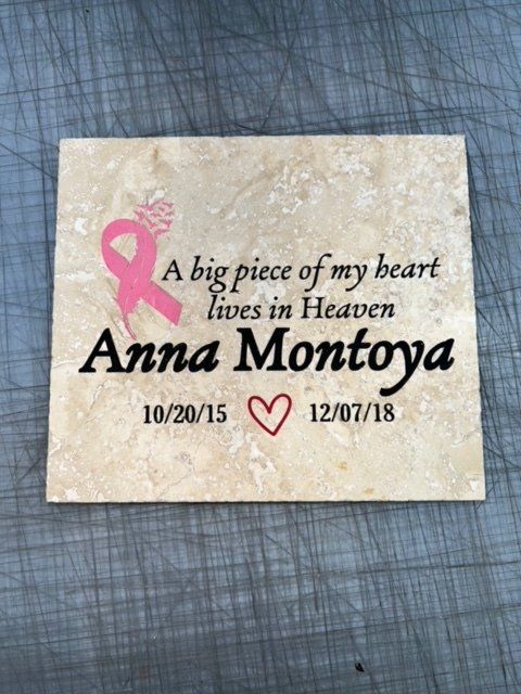 A card that says a big piece of my heart lives in heaven