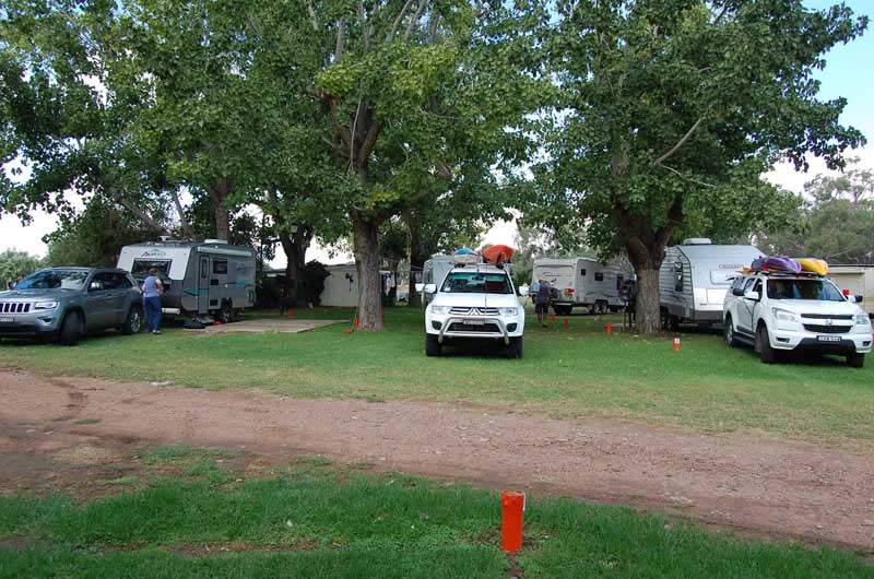 several caravans in park in curlwaa