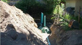 A septic system in Anchorage, AK