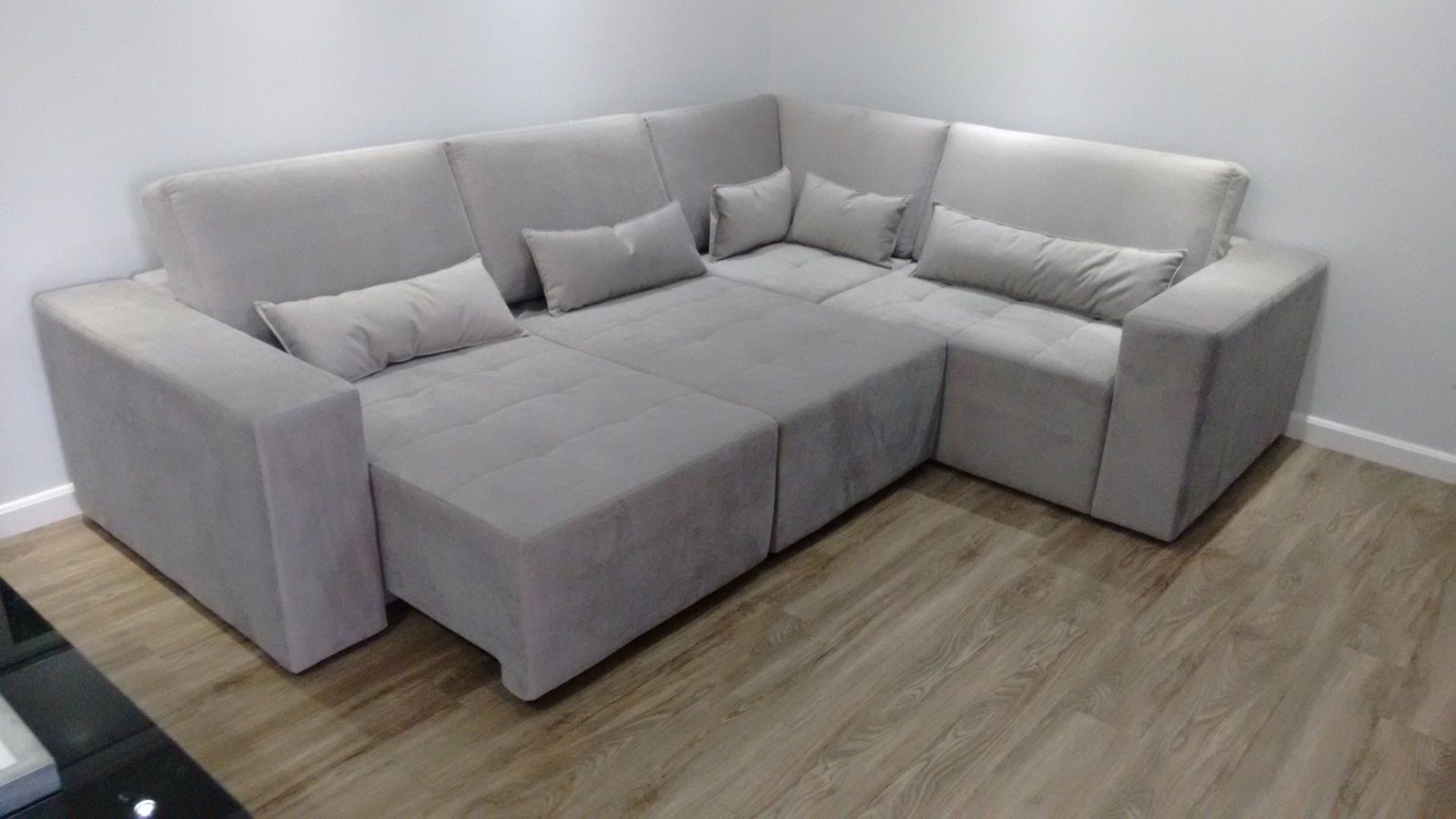 sofá de canto sob medida