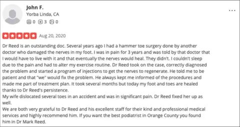 Dr. Reed was able to help John F fix his issue.