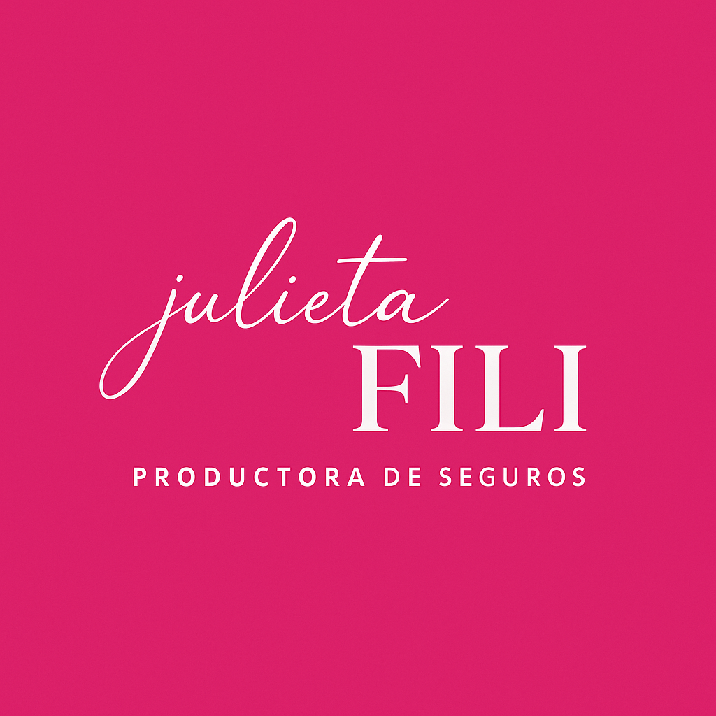 Un logotipo para Julieta Fili Asesora con fondo blanco.