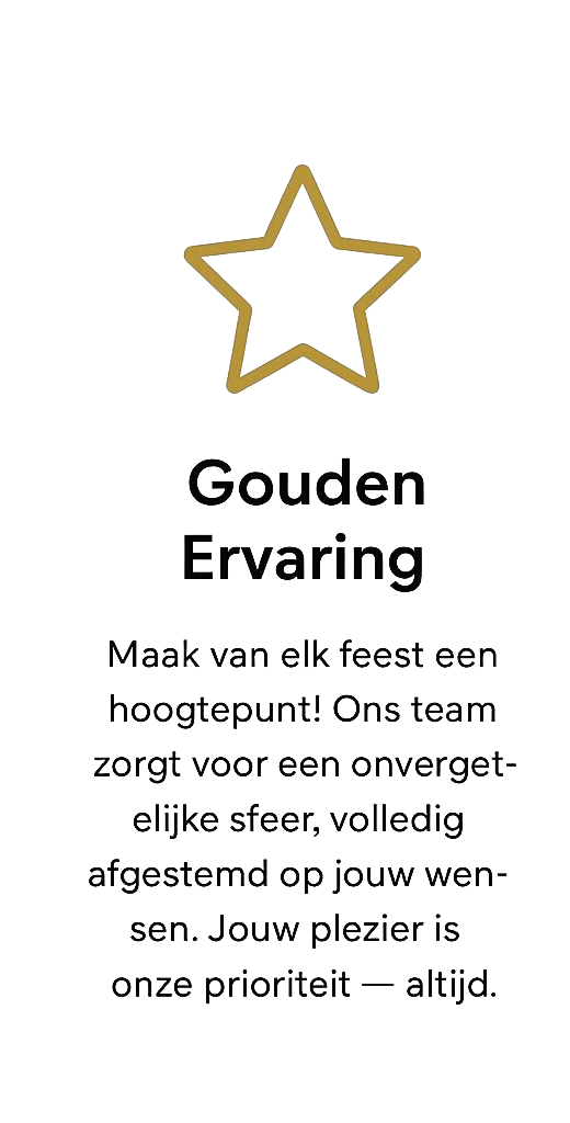 Gouden sterlogo, tekst