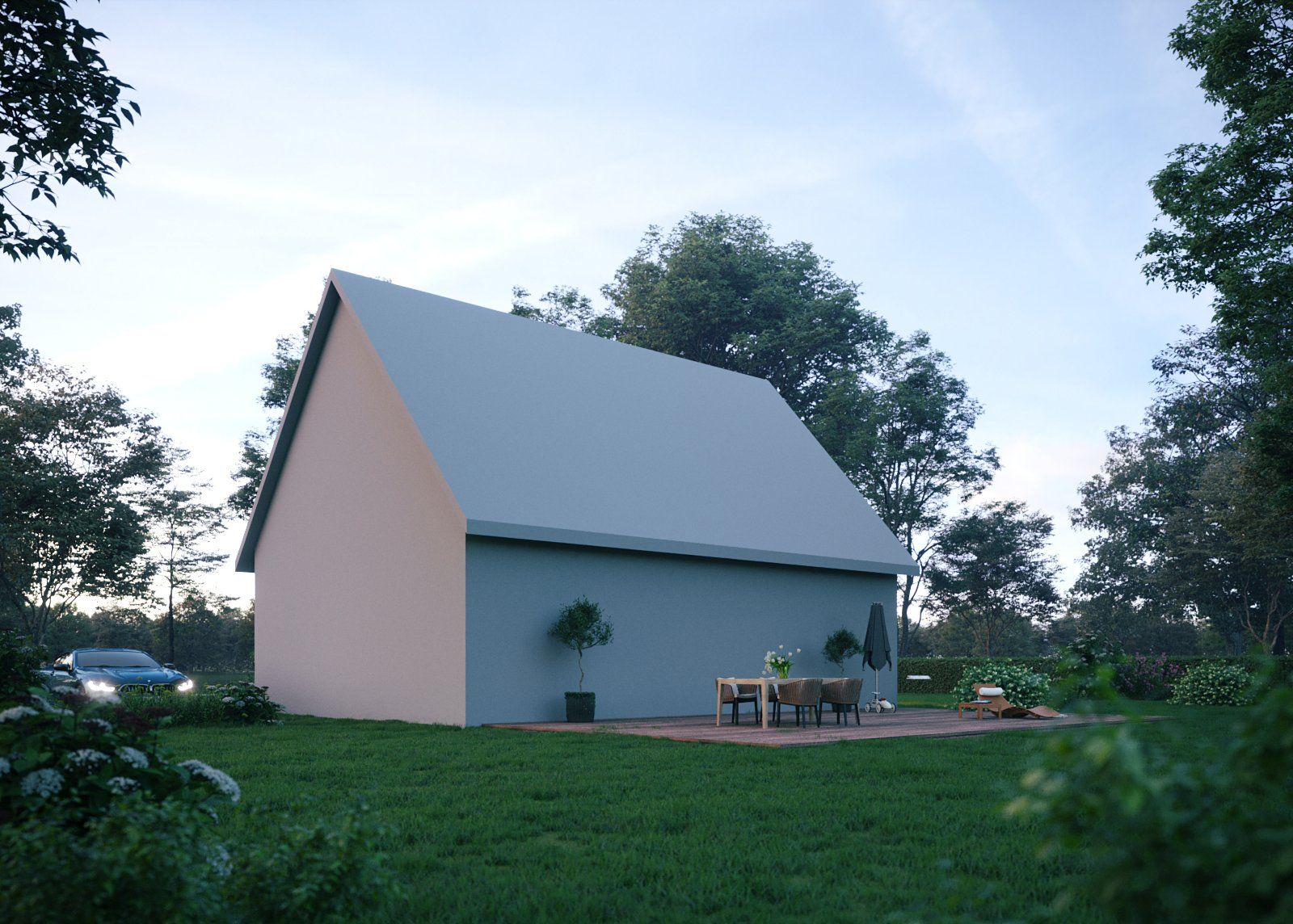 Visualisierung Einfamilienhaus Vorlage 4 Kamera 4