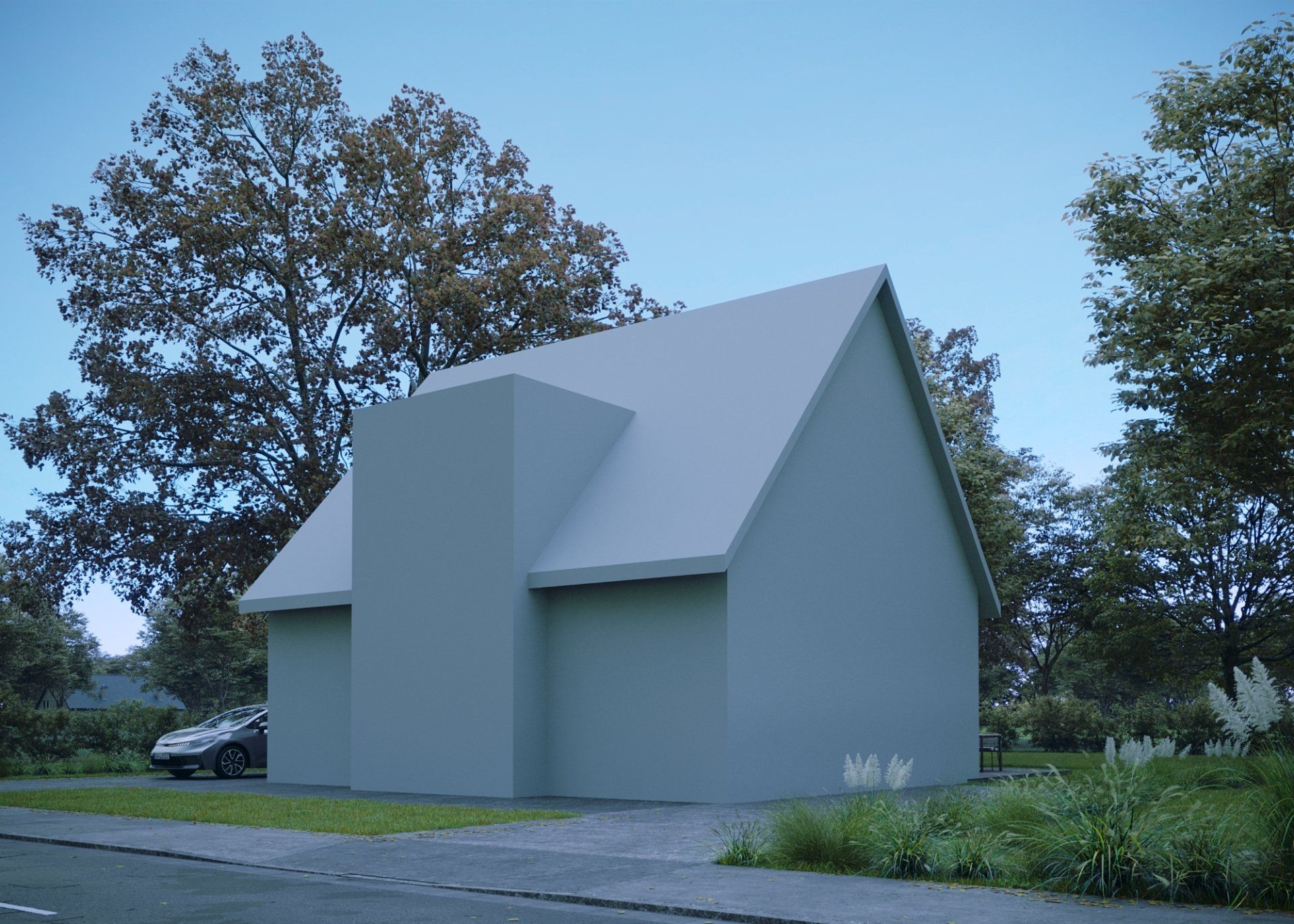 Visualisierung Einfamilienhaus Vorlage 3 Kamera 1