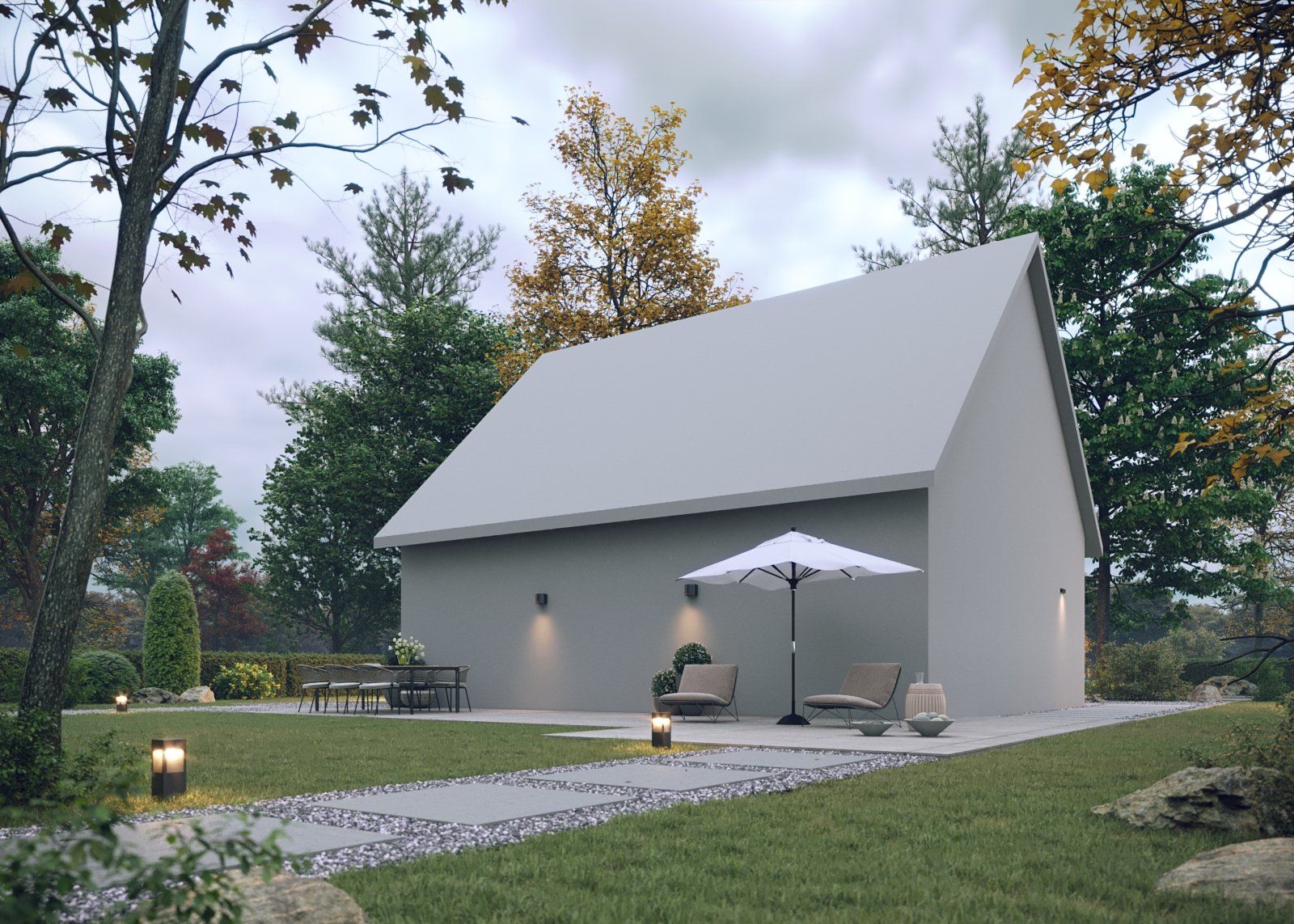 Visualisierung Einfamilienhaus Vorlage 5 Kamera 3