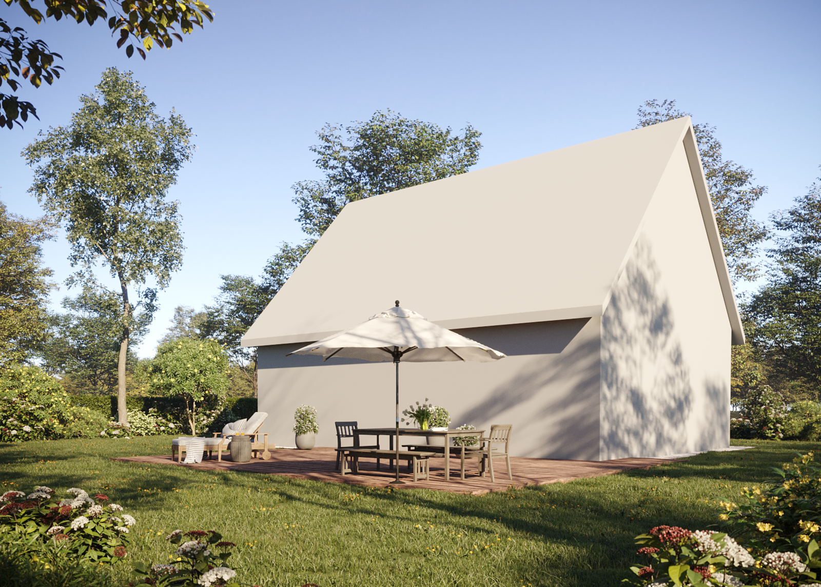 Visualisierung Einfamilienhaus Variante 1 Kamera 3