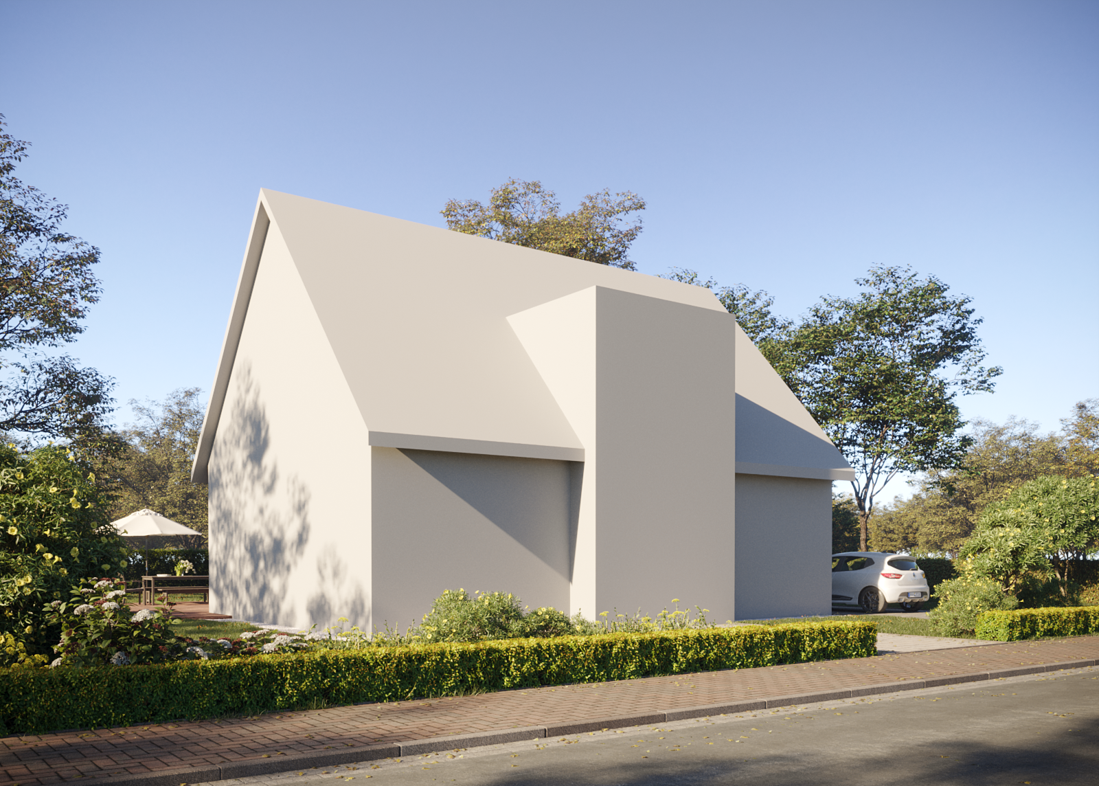 Visualisierung Einfamilienhaus Variante 1 Kamera 2