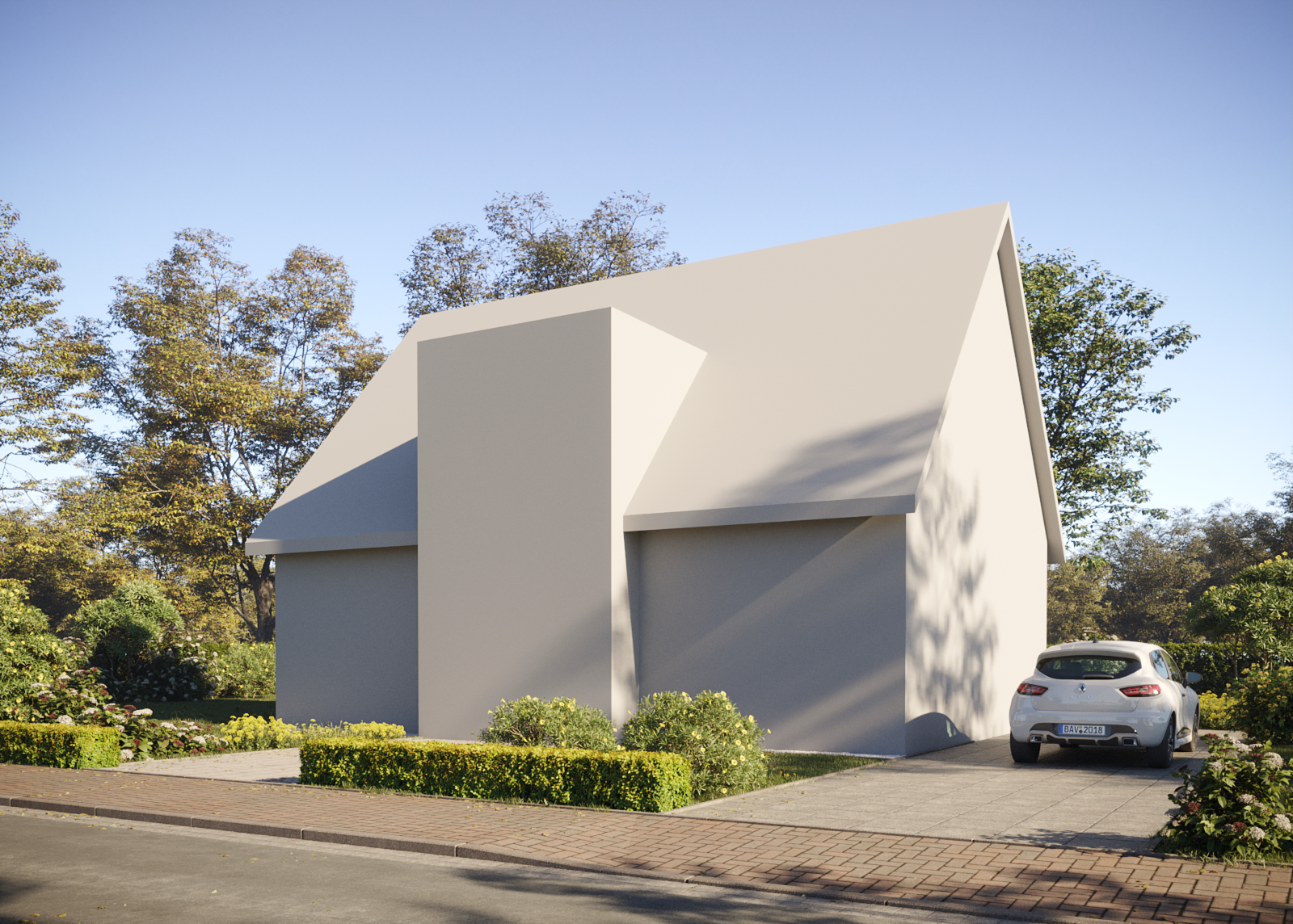 Visualisierung Einfamilienhaus Variante 1 Kamera 1