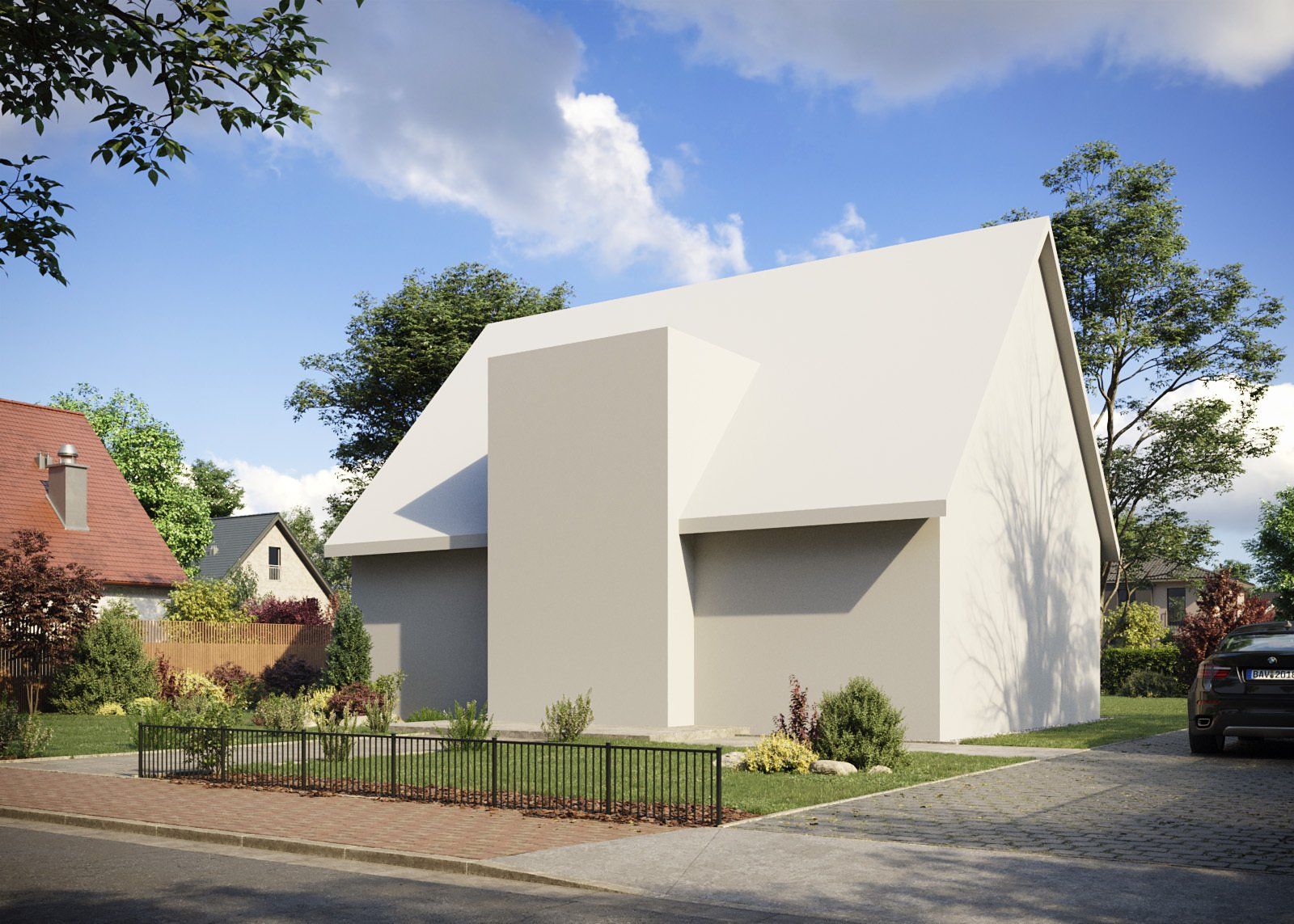 Visualisierung Einfamilienhaus Vorlage 2 Kamera 1