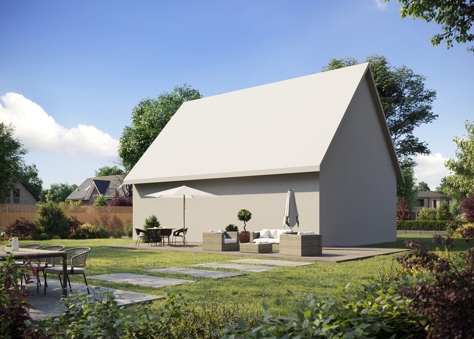 Visualisierung Einfamilienhaus Vorlage 2 Kamera 3