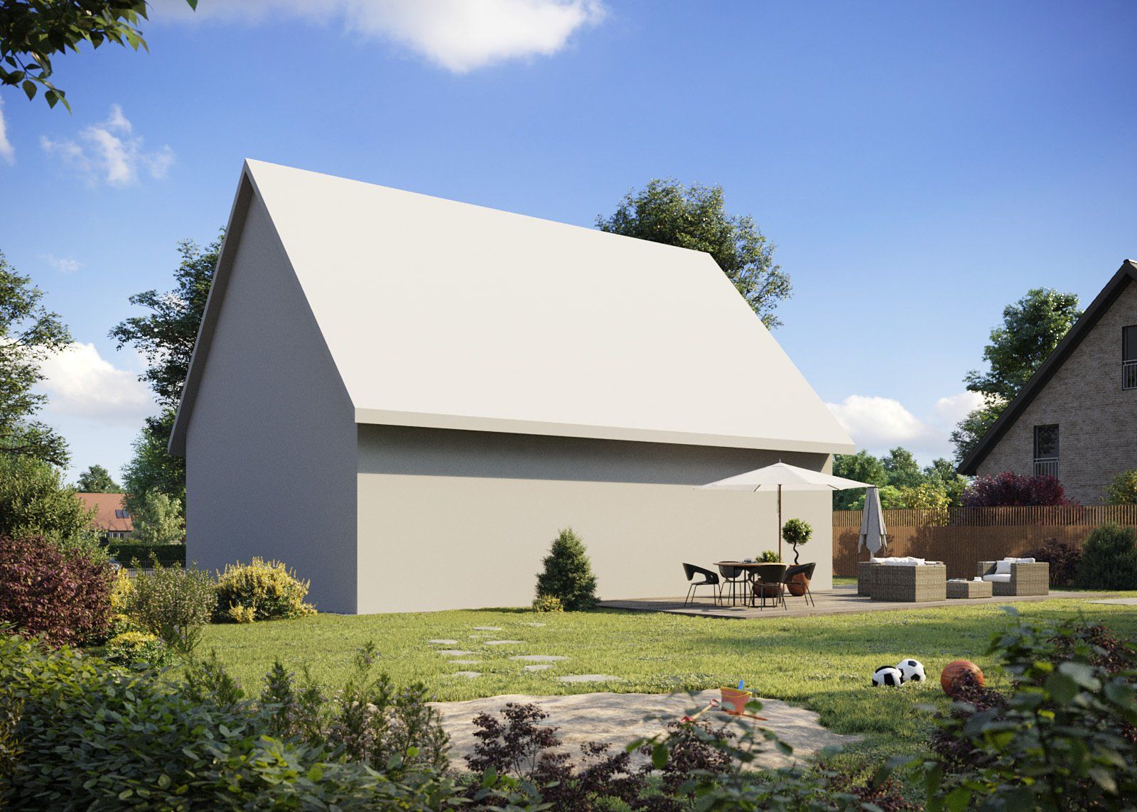 Visualisierung Einfamilienhaus Vorlage 2 Kamera 4