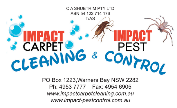 Impact Carpet Cleaning & Pest Control — Newcastle, NSW — Impact Carpet Cleaning