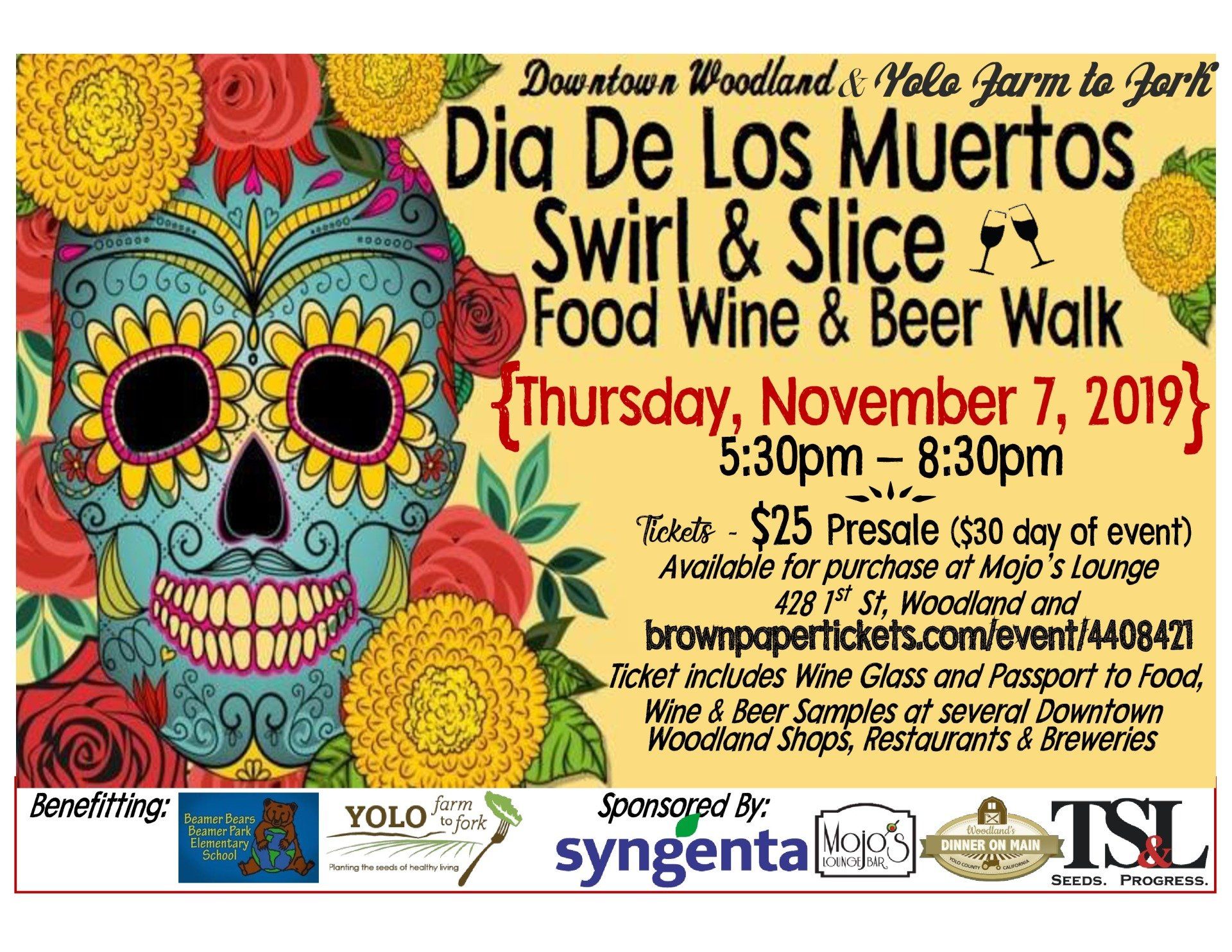 Swirl & Slice, a Food, Wine, and Beer Walk, will benefit Yolo Farm to Fork’s Growing Lunch Program a