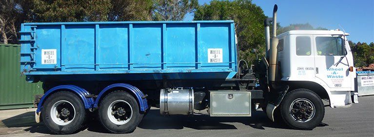 Blue Dump Truck — Wonthaggi, VIC — Wheel-A-Waste
