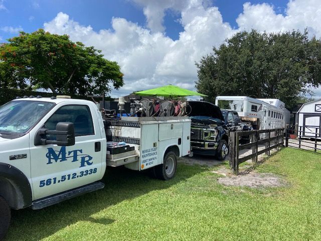 White work truck with 