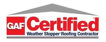 GAF Certified Weather Stopper Roofing Contractor