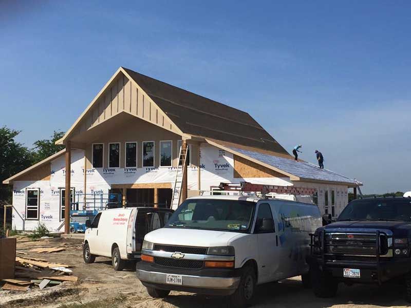 Modern House With Roof Repair
