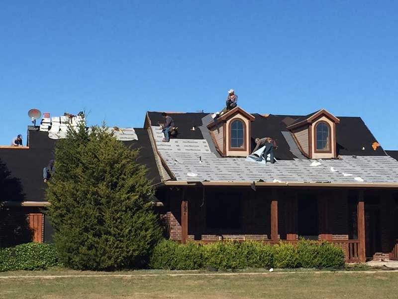 Modern House With Roof Repair