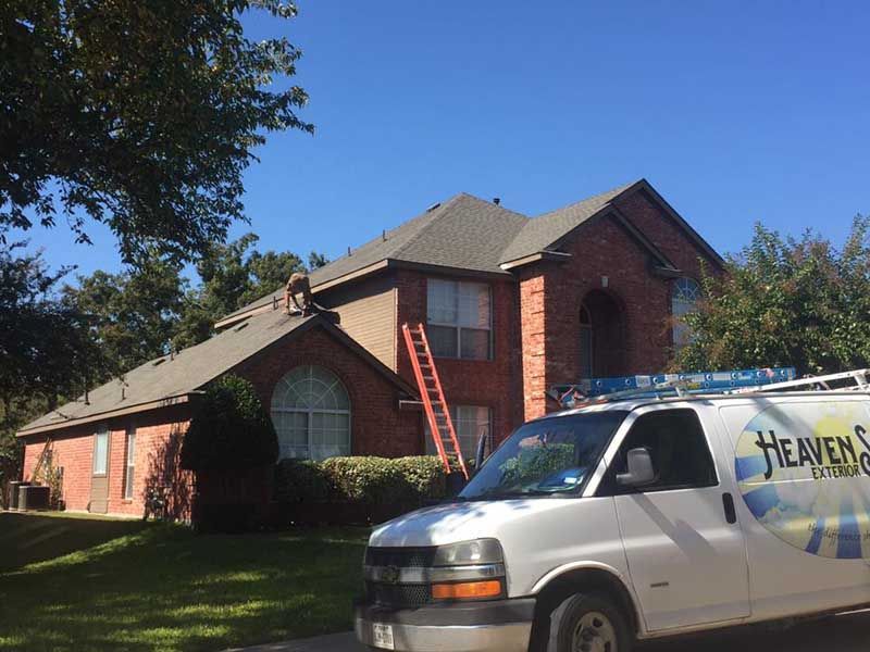 Modern House With Roof Repair