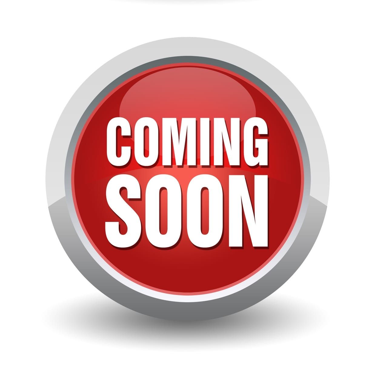 A Red Button That Says Coming Soon On It — Bills Amusements In Rockhampton, QLD