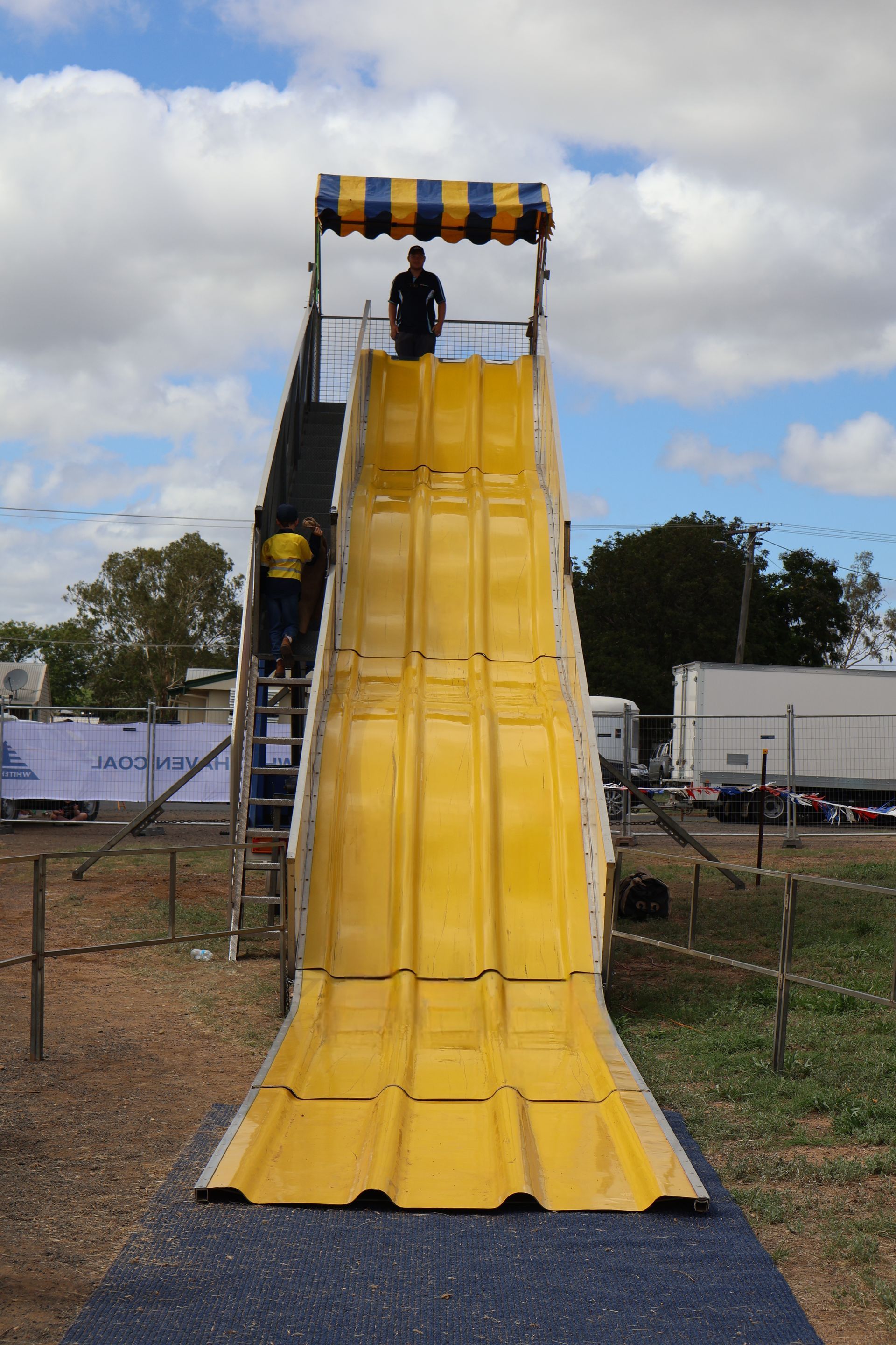 A Large Slide With The Word Supersun On Top Of It — Bills Amusements In Rockhampton, QLD