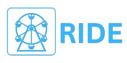 A Blue Logo With A Ferris Wheel And The Word Ride  — Bills Amusements In Kabra, QLD