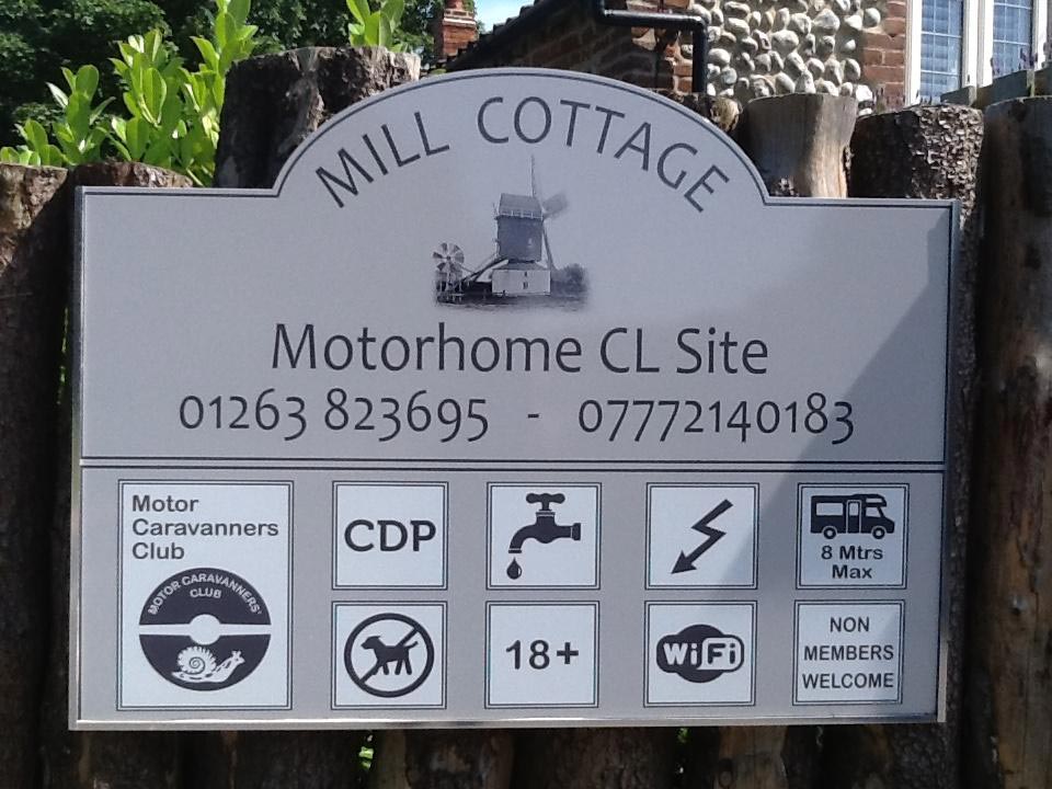 mill cottage sign